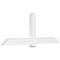 Ekena Millwork Eugene Architectural Grade PVC Gable Bracket, 84"W x 31 1/2"H x 4"D x 6"F, 9/12 Pitch GBP084X32X0406EUG00 - alternate 1